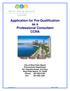 Application for Pre-Qualification as a Professional Consultant CCNA
