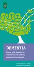 DEMENTIA People with disorders of orientation and memory function in the hospital