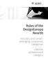 Rules of the DesignEuropa Awards. Industry and small/ emerging companies categories Lifetime Achievement category