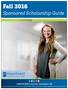 Fall Sponsored Scholarship Guide mctc.edu Huntington, WV