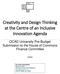 Creativity and Design Thinking at the Centre of an Inclusive Innovation Agenda