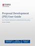Proposal Development (PD) User Guide