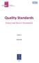 Quality Standards CLINICAL AND QUALITY GOVERNANCE. Version 1.2