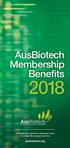 AusBiotech Membership Benefits. Facilitating the global development of the Australian life sciences industry. ausbiotech.org