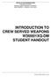 INTRODUCTION TO CREW SERVED WEAPONS W3I0001XQ-DM STUDENT HANDOUT