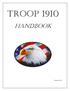 TROOP 1910 HANDBOOK Revised April 2015