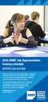 2018 ANMF Job Representative training schedule anmfvic.asn.au/reps