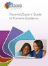CASCAiD inspiring choices. Parents /Carers Guide to Careers Guidance
