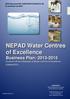 NEPAD Water Centres of Excellence Business Plan: Southern African Network of Water Centres of Excellence (SANWATCE)