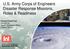 U.S. Army Corps of Engineers Disaster Response Missions, Roles & Readiness