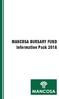 MANCOSA BURSARY FUND Information Pack 2018