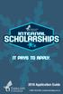 internal SCHOLARSHIPS It pays to apply Application Guide parklandcollege.sk.ca