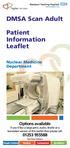 DMSA Scan Adult. Patient Information Leaflet