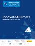 Innovate4Climate FRANKFURT MAY 2018 HOSTED BY: INTERNATIONAL