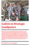 Cadets in Strategic Landpower