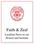 Faith & Zeal. Lasallian News in our District and Institute