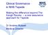 Clinical Governance in NHS Tayside