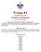 Troop 31. Chadds Ford, PA PARENT HANDBOOK. (Revised February 23, 2015) Boy Scouts of America Mission Statement