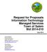 Request for Proposals Information Technology Managed Services Town of Salem Bid