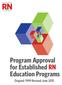 SASKATCHEWAN ASSOCIATIO. Program Approval for Established RN Education Programs