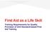 First Aid as a Life Skill. Training Requirements for Quality Provision of Unit Standard-based First Aid Training