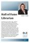 Hall of Fame. Librarian. Kimber L. Fender