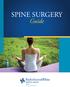 SPINE SURGERY. Guide
