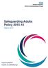 Safeguarding Adults Policy March 2015