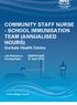 COMMUNITY STAFF NURSE - SCHOOL IMMUNISATION TEAM (ANNUALISED HOURS) Gorbals Health Centre