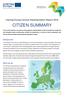Interreg Europe Annual Implementation Report 2016 CITIZEN SUMMARY