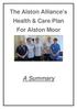 The Alston Alliance s Health & Care Plan For Alston Moor