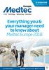 Everything you & your manager need to know about Medtec Europe 2018