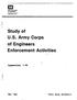 Study of U.S. Army Corps of Engineers Enforcement Activities