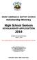 High School Seniors SCHOLARSHIP APPLICATION 2016