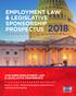 EMPLOYMENT LAW & LEGISLATIVE SPONSORSHIP PROSPECTUS 2018