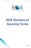 NOA Glossary of Sourcing Terms