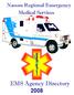 Nassau Regional Emergency Medical Services. EMS Agency Directory