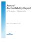 Annual Accountability Report. On Emergency Departments