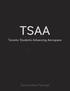 TSAA. Toronto Students Advancing Aerospace. Sponsorship Package