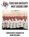 Texas A&M University Meat Judging Camp