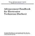 Advancement Handbook for Electronics Technician (Surface)