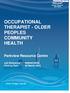 OCCUPATIONAL THERAPIST - OLDER PEOPLES COMMUNITY HEALTH