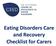 Eating Disorders Care and Recovery Checklist for Carers