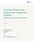 Overseas Pharmacists Assessment Programme (OSPAP)