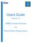 Users Guide. Version 1.2. AHRQ Common Formats for Patient Safety Organizations