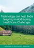 Technology can help India leapfrog in Addressing Healthcare Challenges