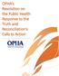 OPHA s Resolution on the Public Health Response to the Truth and Reconciliation's Calls to Action