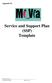 Appendix B: Service and Support Plan (SSP) Template