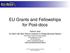 EU Grants and Fellowships for Post-docs