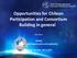 Opportunities for Chilean Participation and Consortium Building in general